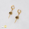 PAIR OF SKULL DAGGER PUNK GOTHIC 316L SURGICAL STEEL EARRING
